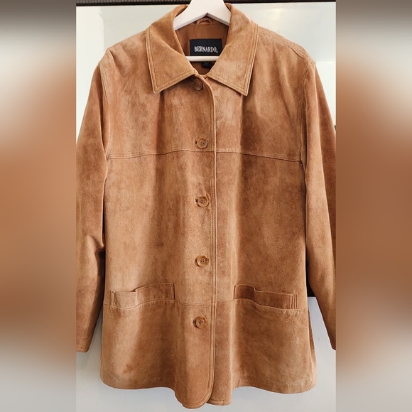 Bernardo Genuine Soft Suede Leather Jacket - Picture 6 of 16